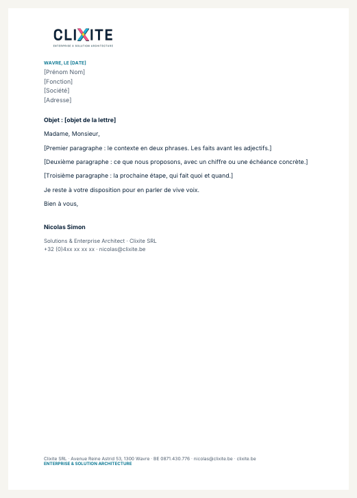 Aperçu du papier à lettre